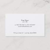 パーソナルトレーナービジネスオレンジカード 名刺 (裏面)