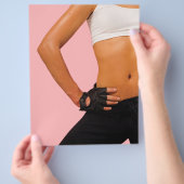 パーソナルトレーナービジネスフライヤー チラシ (手)