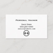 パーソナルトレーナービジネス 名刺 (裏面)