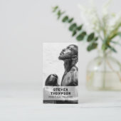 パーソナルトレーナーフィットネスアスリート写真QRコード 名刺 (スタンド正面)