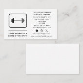 パーソナルトレーナーフィットネスインストラクターソーシャルメディア 名刺 (正面/裏面)