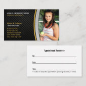 パーソナルトレーナーフィットネスインストラクターテニスコート 予約カード (正面/裏面)