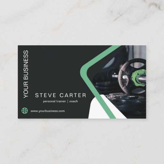 パーソナルトレーナーフィットネスクラブコーチ名刺 名刺 (裏面)