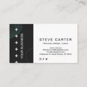 パーソナルトレーナーフィットネスクラブコーチ名刺 名刺 (裏面)