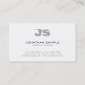 パーソナルトレーナーフィットネスコーチトレンディープレインラグジュアリー 名刺 (裏面)