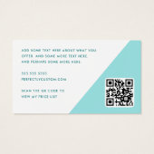 パーソナルトレーナーフィットネスコーチフォト名刺 (裏面)