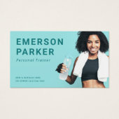 パーソナルトレーナーフィットネスコーチフォト名刺 (正面)