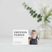 パーソナルトレーナーフィットネスコーチフォト名刺 名刺 (スタンド正面)