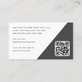 パーソナルトレーナーフィットネスコーチフォト名刺 名刺 (裏面)