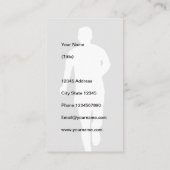 パーソナルトレーナーフィットネスコーチ名刺 名刺 (裏面)