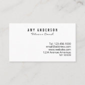 パーソナルトレーナーフィットネスコーチ名刺 名刺 (裏面)