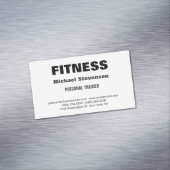 パーソナルトレーナーフィットネストレンディー スタイリッシュ マグネット名刺 (インサイチュ)
