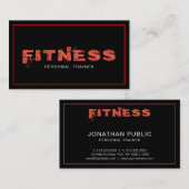 パーソナルトレーナーフィットネスプエレガントラモダンイン 名刺 (正面/裏面)