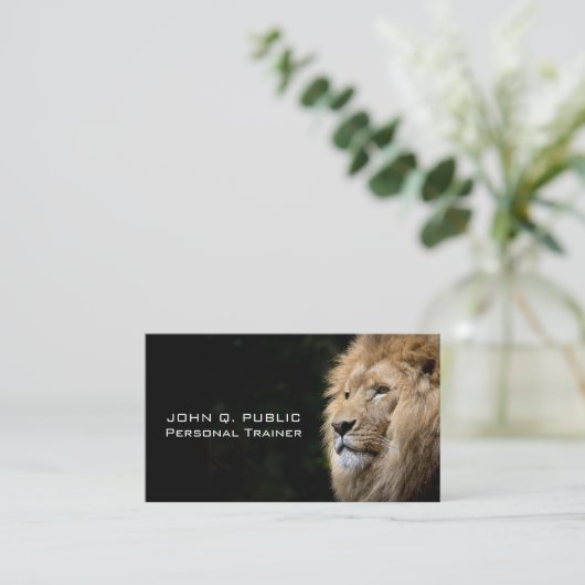 パーソナルトレーナーフィットネスボディビル栄養 名刺 (スタンド正面)