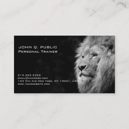 パーソナルトレーナーフィットネスボディビル栄養 名刺 (裏面)