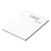 パーソナルトレーナーフィットネスモダンエレガント ノートパッド (回転)