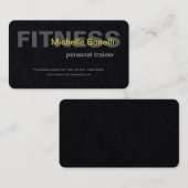 パーソナルトレーナーフィットネスモダンエレガント 名刺 (正面/裏面)