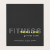 パーソナルトレーナーフィットネスモダンエレガント 名刺 (外部フラット)