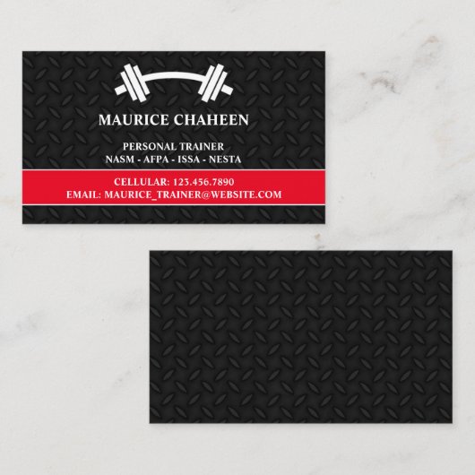パーソナルトレーナーフィットネス名刺 名刺 (正面/裏面)