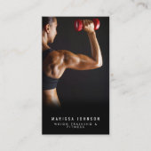 パーソナルトレーナーフィットネス重量訓練の写真 名刺 (正面)