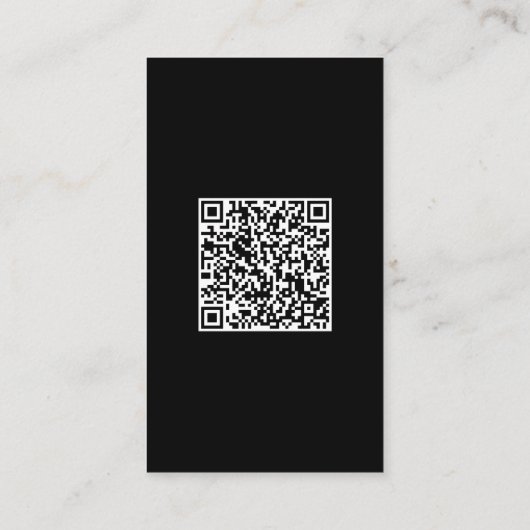 パーソナルトレーナーフィットネスQrコードソーシャルメディアのアイコン 名刺 (裏面)