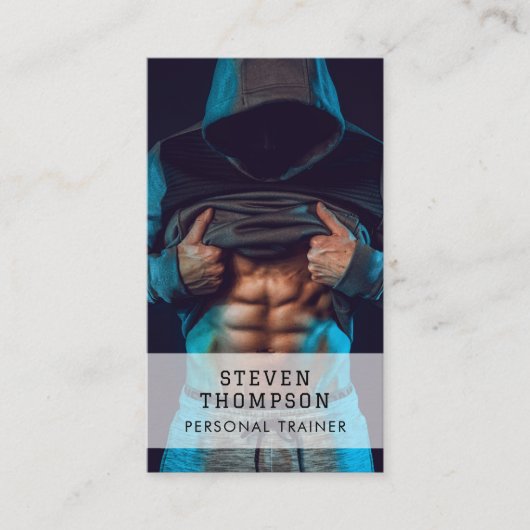 パーソナルトレーナーフィットネスQRコードソーシャルメディア 名刺