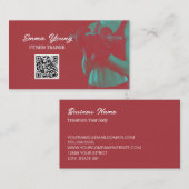 パーソナルトレーナーフィットネスQRコード 名刺 (正面/裏面)