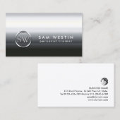 パーソナルトレーナーフェイククロムモノグラム 名刺 (正面/裏面)