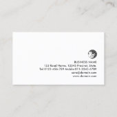 パーソナルトレーナーフェイククロムモノグラム 名刺 (裏面)