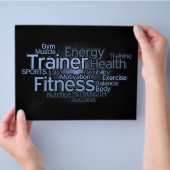 パーソナルトレーナーフライヤー チラシ (手)