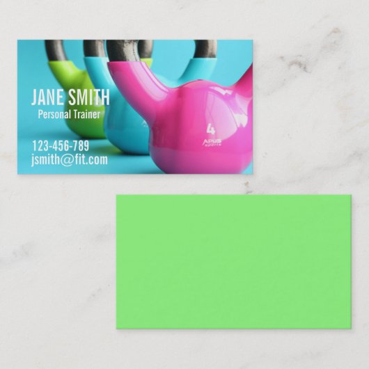 パーソナルトレーナーフリーフィットネスコーチ 名刺 (正面/裏面)