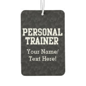 パーソナルトレーナーブラックの多様性 カーエアーフレッシュナー (裏面)