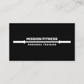 パーソナルトレーナーブラックバーベルフィットネス 名刺 (正面)