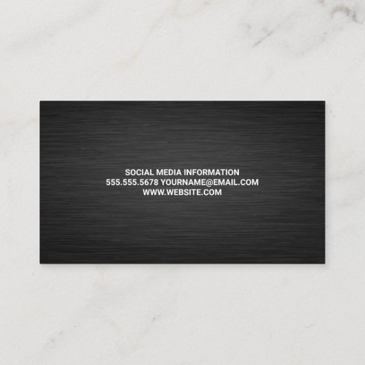 パーソナルトレーナーモダンロゴ 名刺 (裏面)