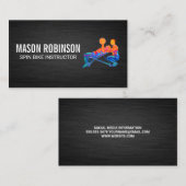 パーソナルトレーナーモダンロゴ 名刺 (正面/裏面)