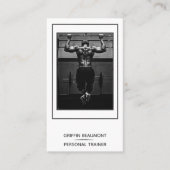 パーソナルトレーナーモダン写真 名刺 (正面)