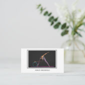 パーソナルトレーナーモダン写真 名刺 (スタンド正面)