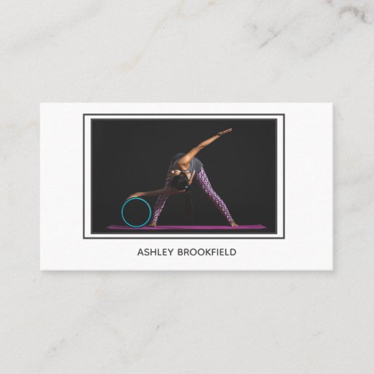 パーソナルトレーナーモダン写真 名刺 (正面)