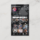 パーソナルトレーナーモダン&トレンディーフィットネスインスタグラム 名刺 (正面)