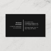 パーソナルトレーナーロゴフェイクオンSilver 名刺 (裏面)