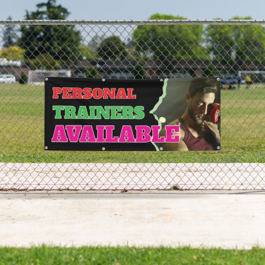 パーソナルトレーナー使用可能なカスタムバナー 横断幕 (インサイチュ)