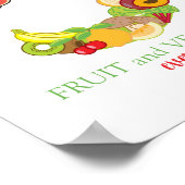 パーソナルトレーナー健康食べ物栄養食品 ポスター (角)