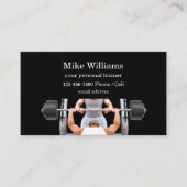 パーソナルトレーナー光沢名刺 名刺 (正面)