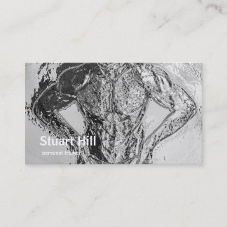 パーソナルトレーナー及びフィットネスのクロム筋肉 名刺