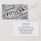 パーソナルトレーナー及びフィットネスの名刺 名刺 (正面/裏面)