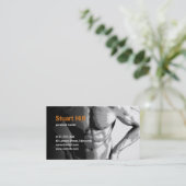 パーソナルトレーナー及びフィットネス筋肉 名刺 (スタンド正面)