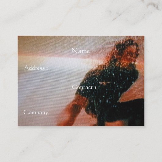 パーソナルトレーナー名刺 – カスタマイズ可能 名刺 (正面)