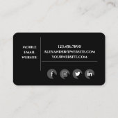 パーソナルトレーナー名刺 名刺 (裏面)