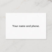 パーソナルトレーナー名刺 名刺 (裏面)