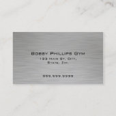 パーソナルトレーナー名刺 名刺 (裏面)
